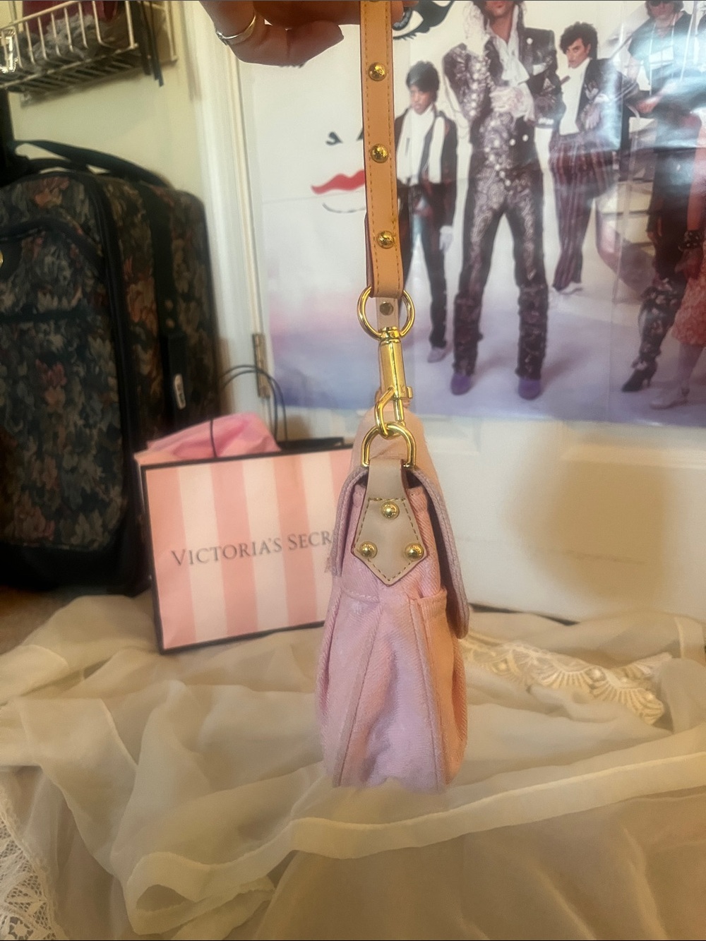 Louis Vuitton Pink denim sunset purse - Picture 3 of 15